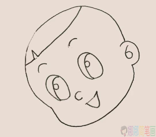 大头儿子人物简笔画