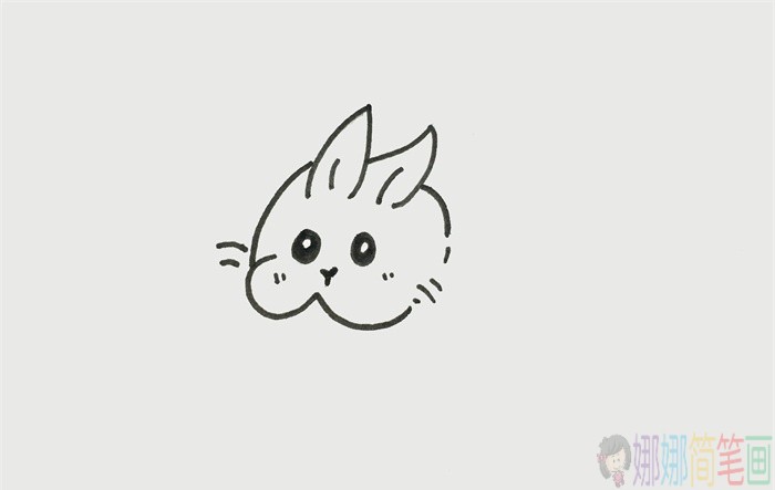 胖胖的小兔子简笔画