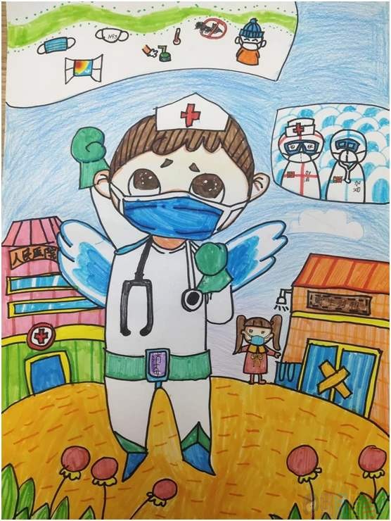 预防疫情宣传儿童画简笔画
