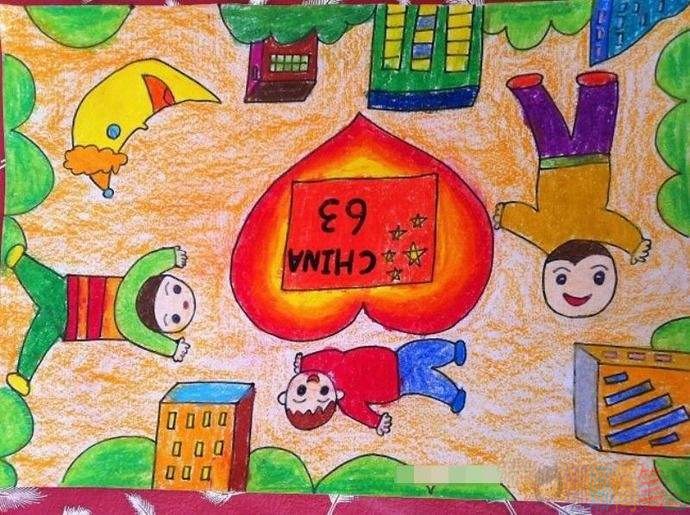 十一国庆节主题儿童绘画作品大全
