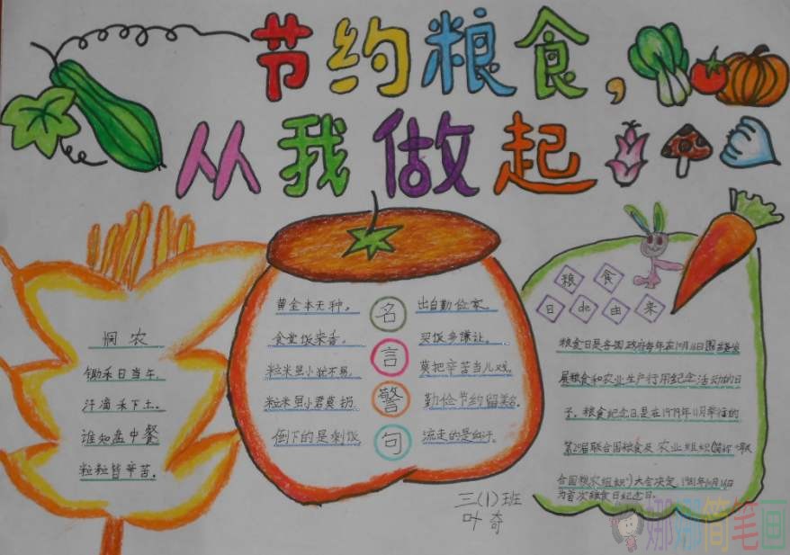 杜绝浪费手抄报,勤俭节约手抄报