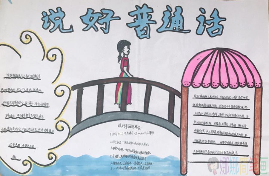 说好普通话小学生手抄报大全