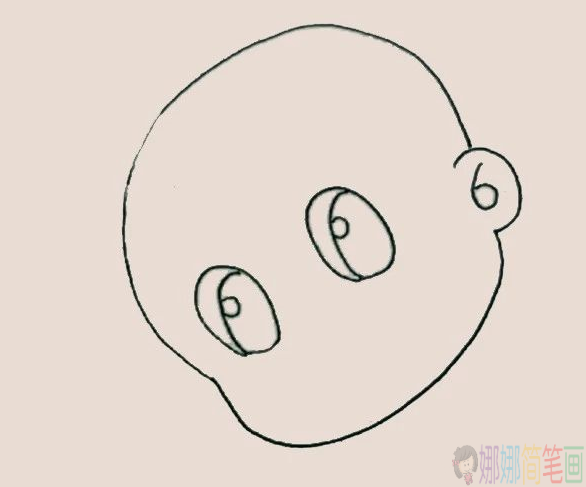 大头儿子人物简笔画