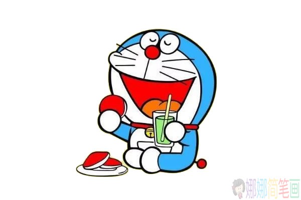 哆啦A梦彩色简笔画