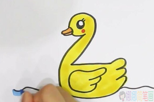 教你用数字2画小鸭子