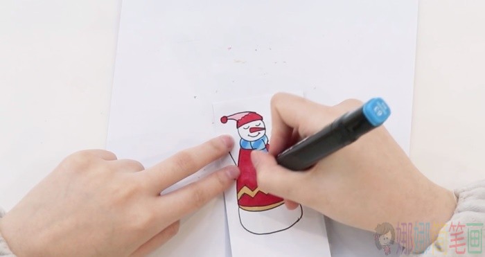 雪人书签儿童手工制作