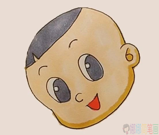 大头儿子人物简笔画