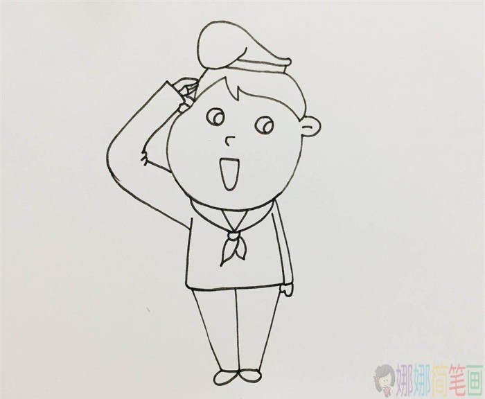水手人物简笔画