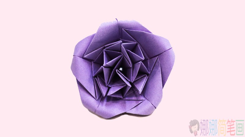 紫色花朵折纸大全图解