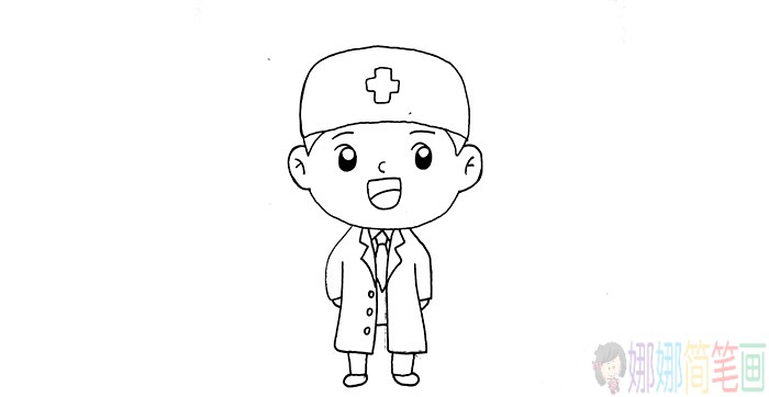 医生简笔画画法步骤