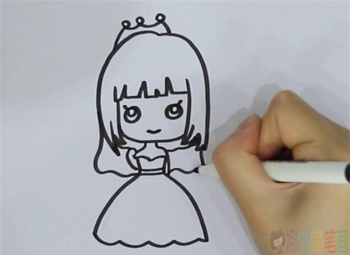 新娘简笔画,新娘怎么画