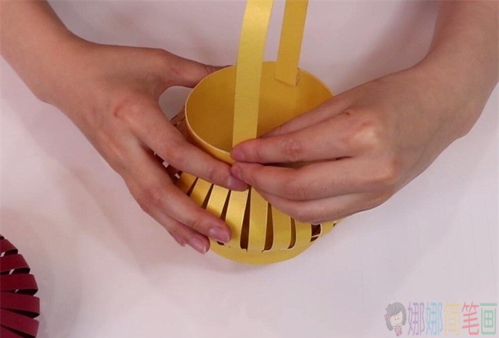幼儿手工篮子制作教程图解