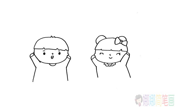 七夕简笔画,七夕儿童绘画