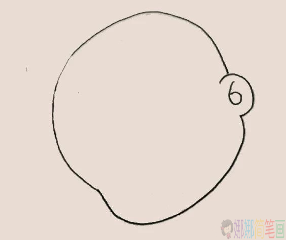 大头儿子人物简笔画