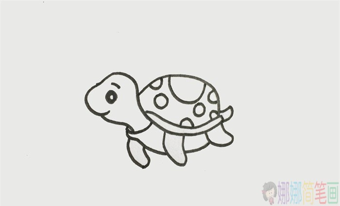 乌龟简笔画,乌龟儿童画