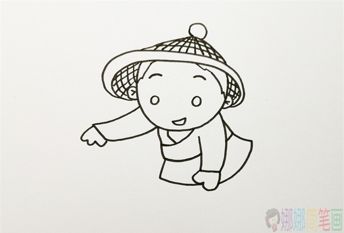 渔夫简笔画,捕鱼人简笔画图片