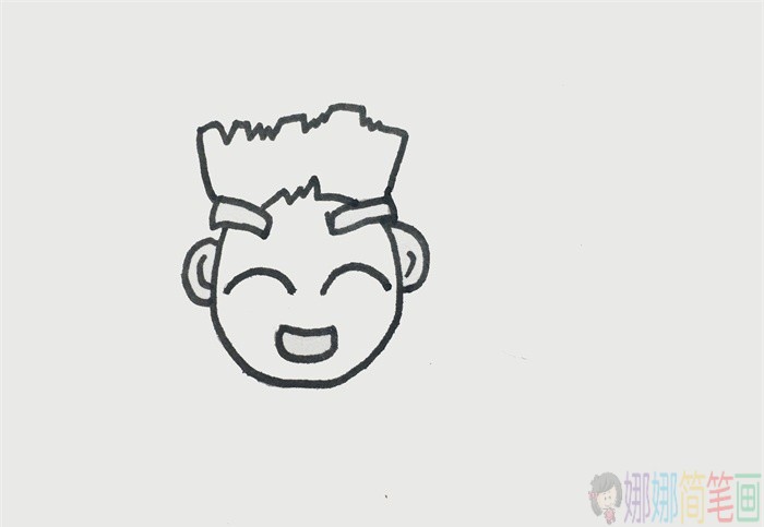 一家三口人简笔画教程