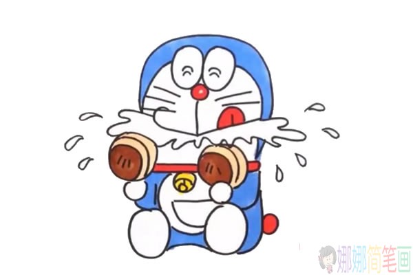 哆啦A梦彩色简笔画