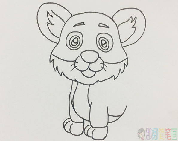 Q版小老虎怎么画,老虎简笔画