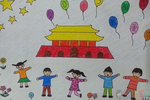 十一国庆节主题儿童绘画作品大全