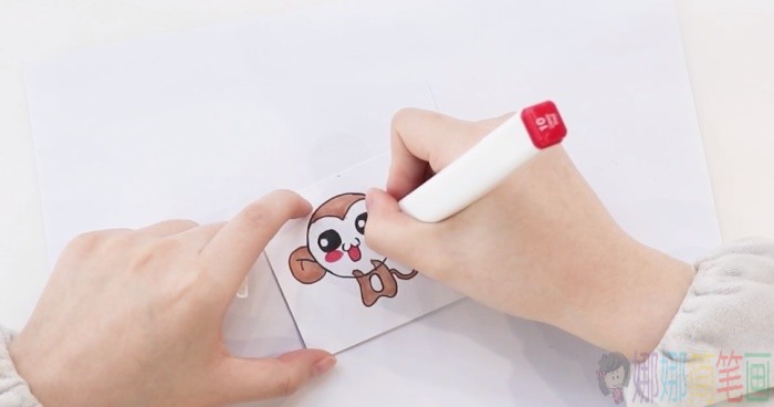 小猴子书签手工制作图解