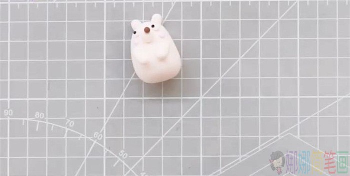 儿童手工黏土小刺猬