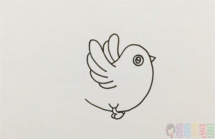白鸽简笔画,和平鸽儿童画