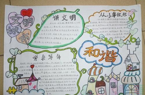 文明城市手抄报