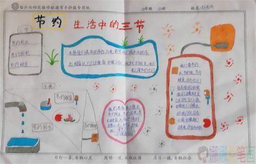 勤俭解决反对浪费手抄报