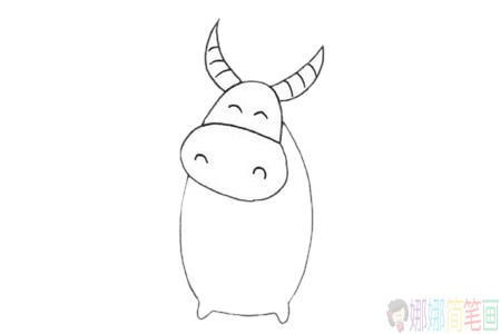 水牛简笔画,水牛的画法