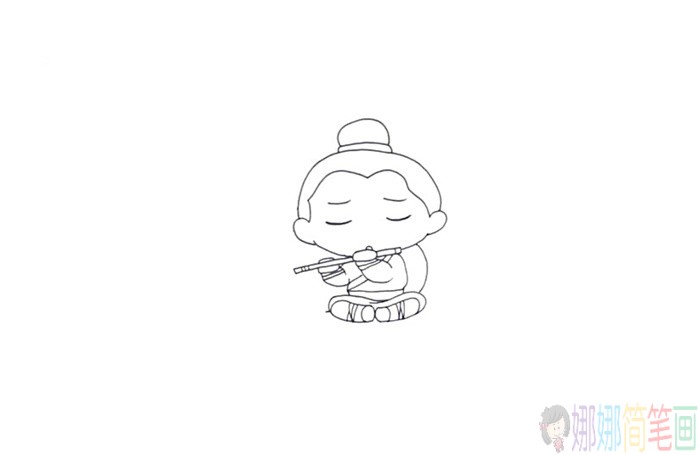 牛郎怎么画,牛郎的简单画法