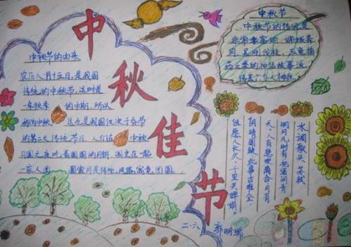 中秋节手抄报,中秋手抄报大全