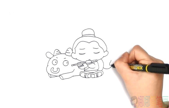 牛郎怎么画,牛郎的简单画法