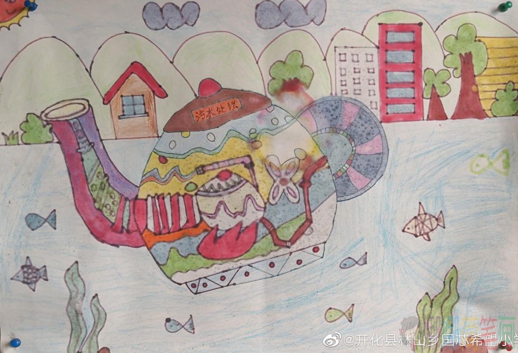 未来世界儿童画,未来世界少儿绘画