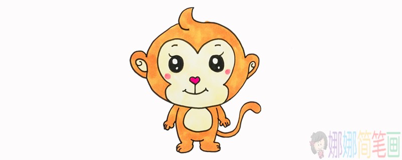 金丝猴动物简笔画