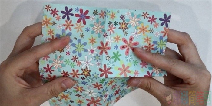 漂亮的花盆手工折纸步骤图