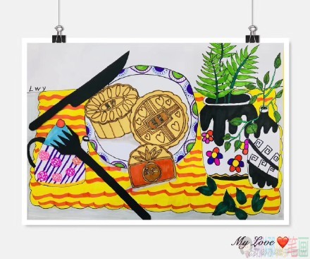 中秋节少儿绘画优秀作品