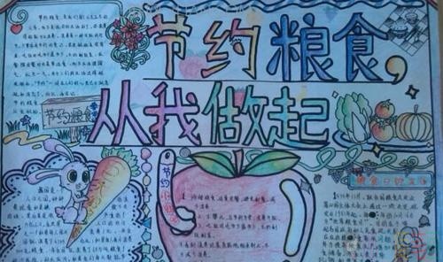 浪费可耻手抄报大全