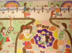 庆国庆儿童绘画作品图片