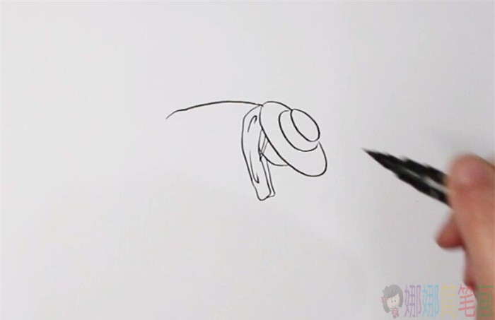 秋天丰收农名伯伯简笔画