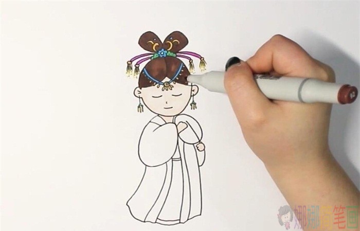 杨贵妃人物简笔画