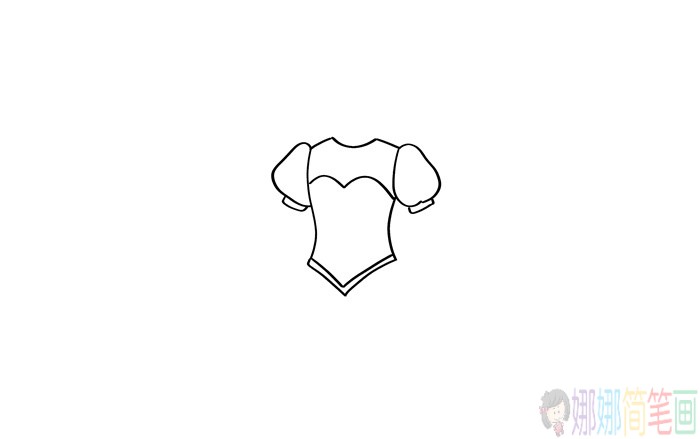 婚纱简笔画,婚纱的画法