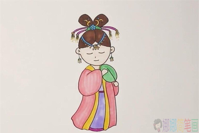 杨贵妃人物简笔画