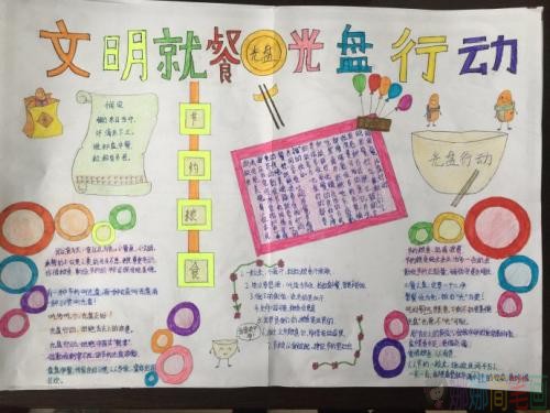 光盘行动手抄报图片大全