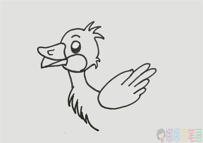 小黄鸭简笔画图片