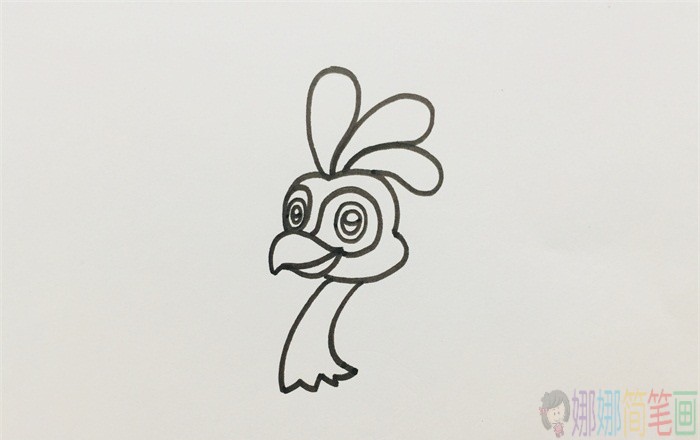 孔雀简笔画,孔雀怎么画好看