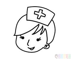 护士幼儿简笔画画法