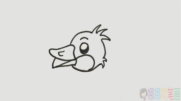 小黄鸭简笔画图片