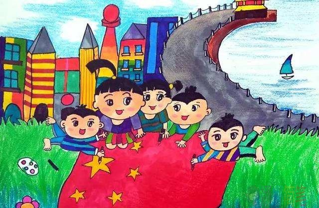 我为祖国妈妈庆生日简笔画