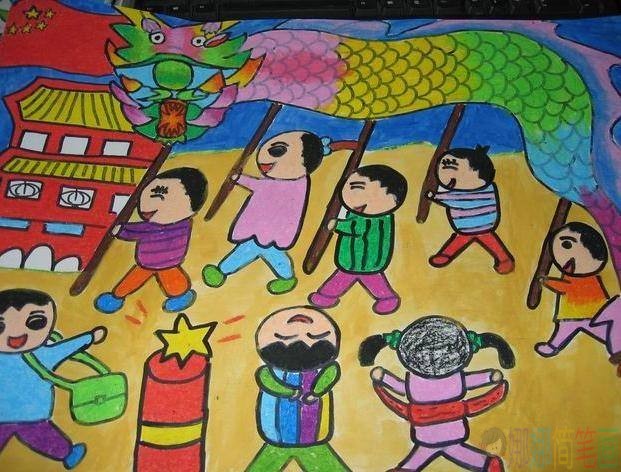 关于国庆节的儿童绘画